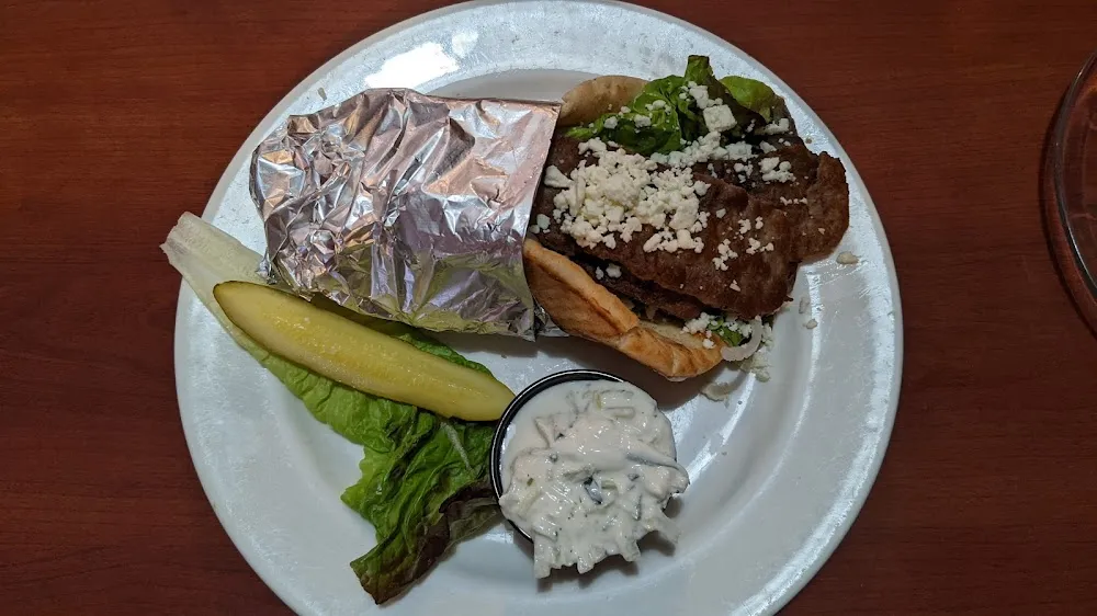 Gyro with Tzatziki Sauce on the Side
