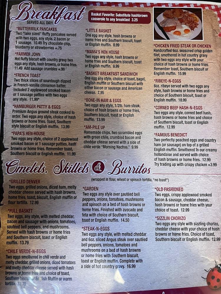 Johnny & Dee's Picnic Basket Menu image 1